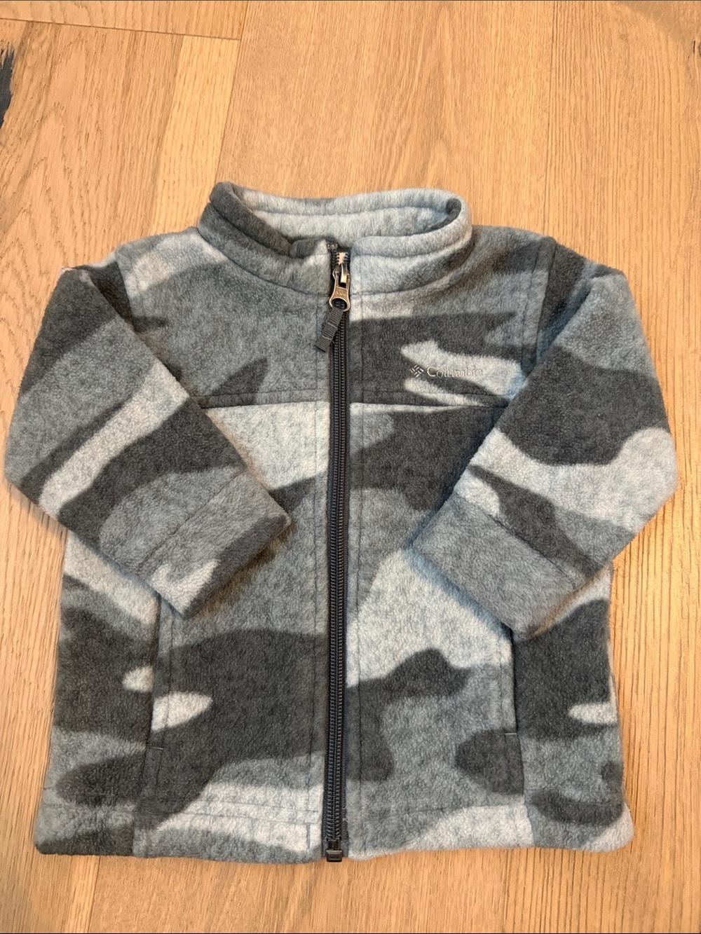 Columbia Gray Camouflage Baby Boys Fleece Jacket